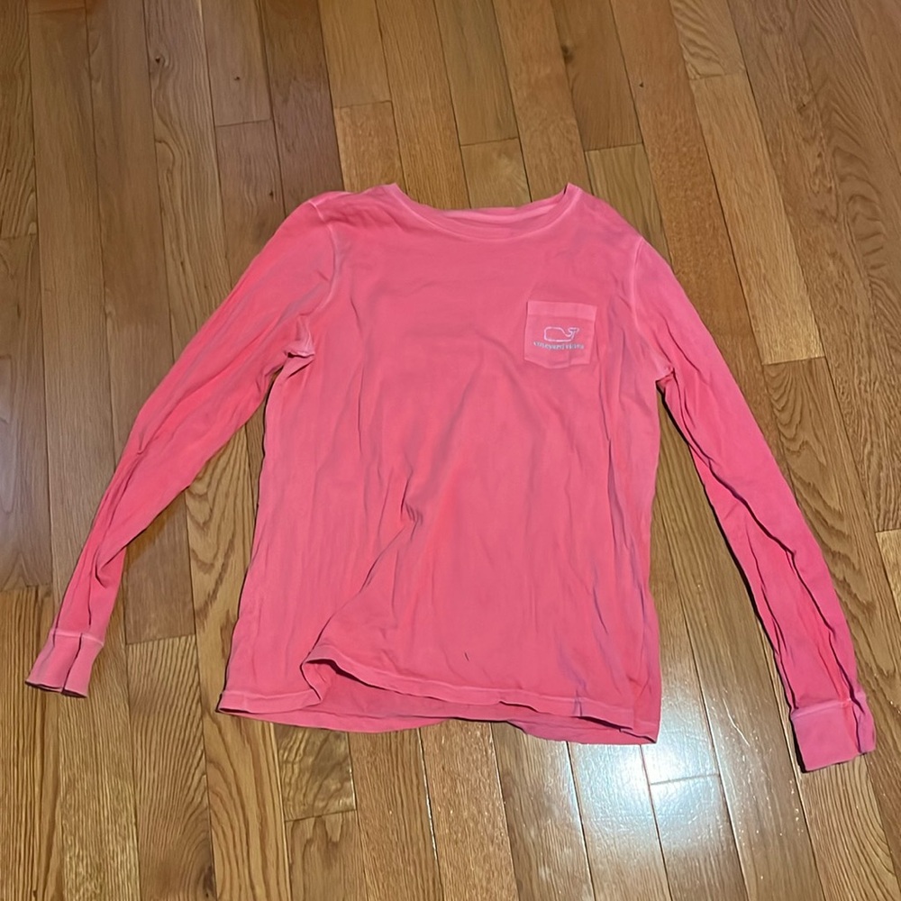 VINEYARD VINES coral long sleeve t shirt